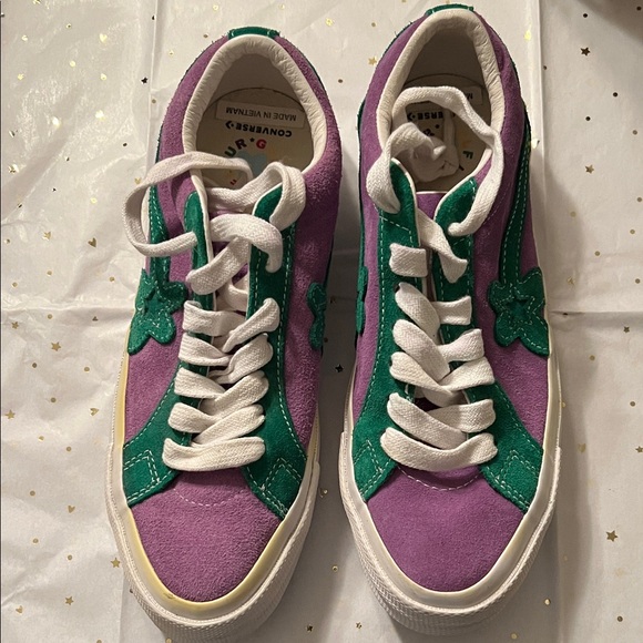 Converse Other - PRICE DROP Converse Men’s/Women's Tyler the Creator Purple and Green Sneakers